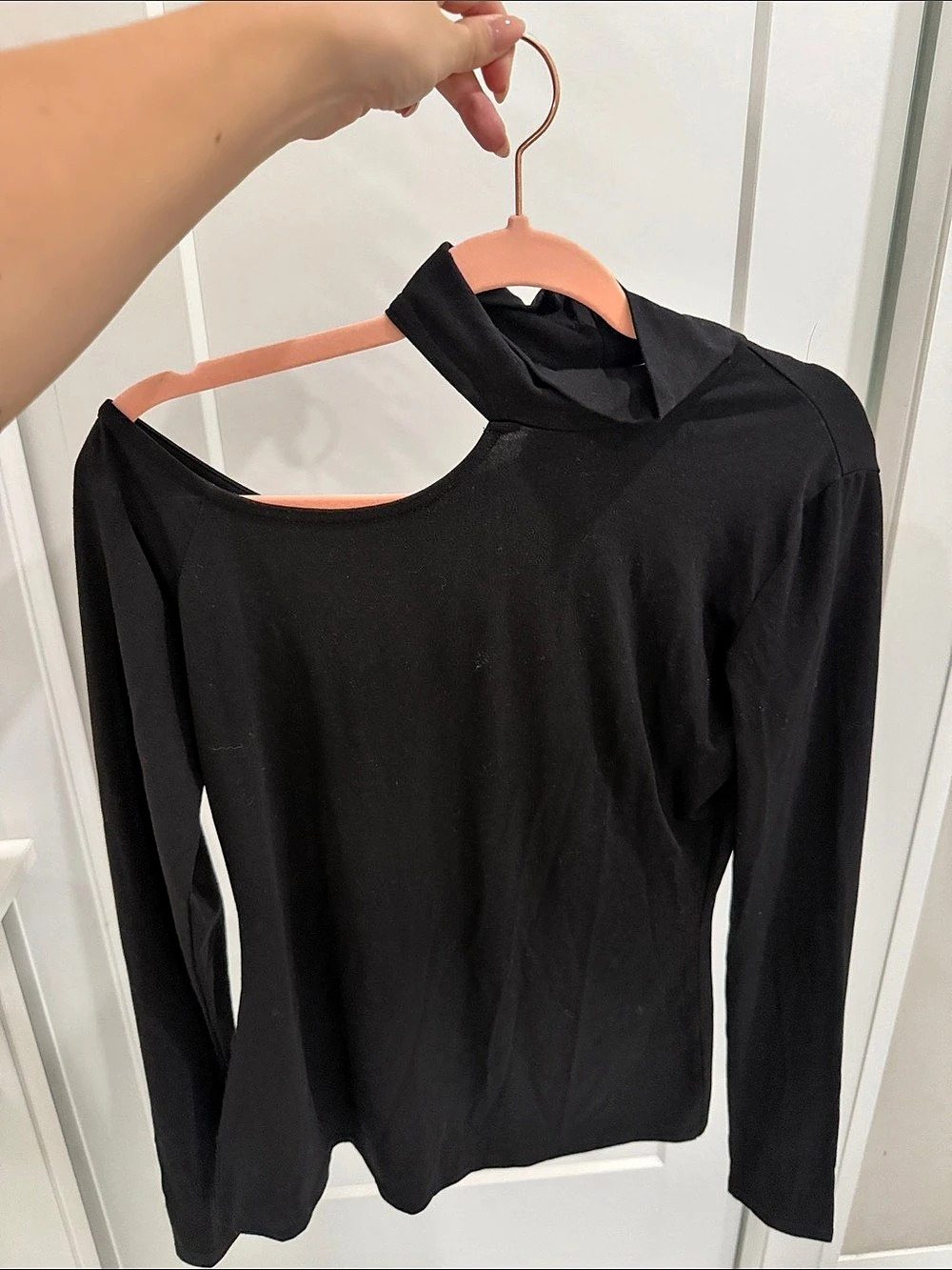 Marcella Evan Top Long Sleeve Black Medium